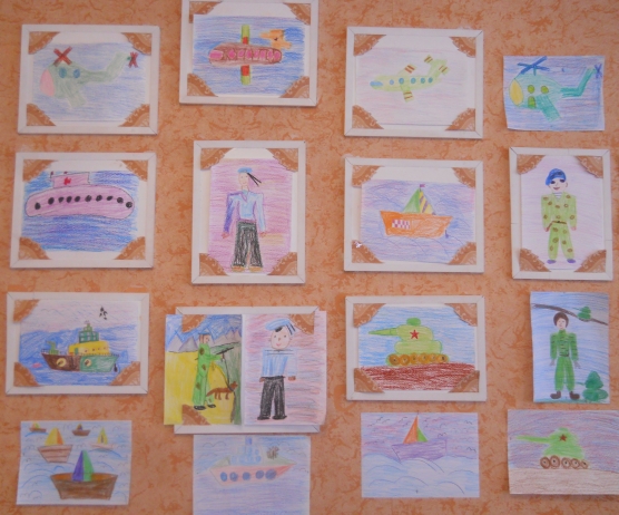 Виставка дитячих малюнків до Дня Захисників Вітчизни